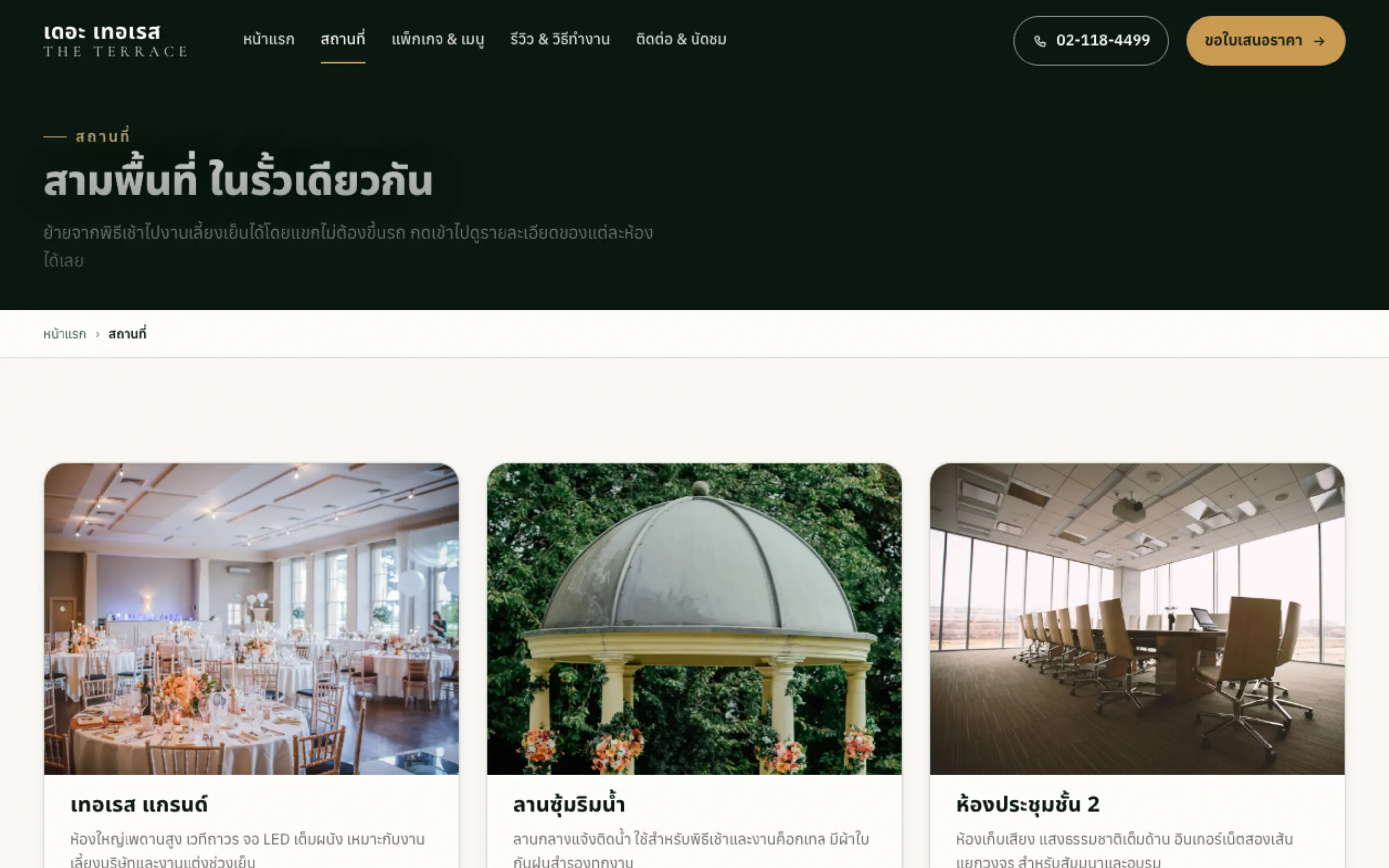 หน้าสถานที่ — เดอะ เทอเรส ฉบับ 5 หน้า